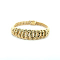 14kt Yellow Gold Bracelet Princess Cut