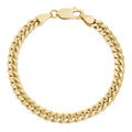 14KT YELLOW GOLD LIGHTWEIGHT CUBAN LINK BRACELET