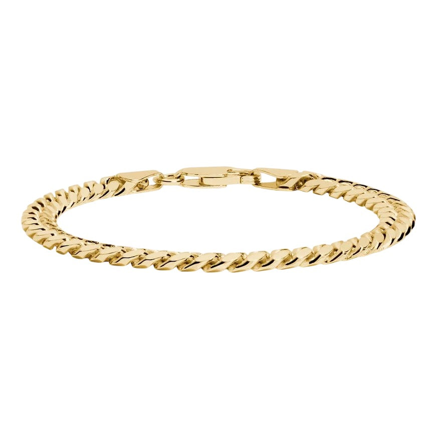 14KT YELLOW GOLD LIGHTWEIGHT CUBAN LINK BRACELET