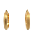 10KT YELLOW GOLD MEDIUM HOOP EARRINGS