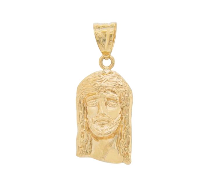 14kt Yellow Gold Jesus Pendant