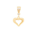 14kt Yellow Gold Open Heart Pendant